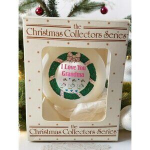 Grandma I Love You Glass Ornament Topperscot Christmas Collectors Series